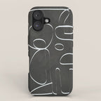 Minimal Abstract Line II iPhone Case Gallery Image 1