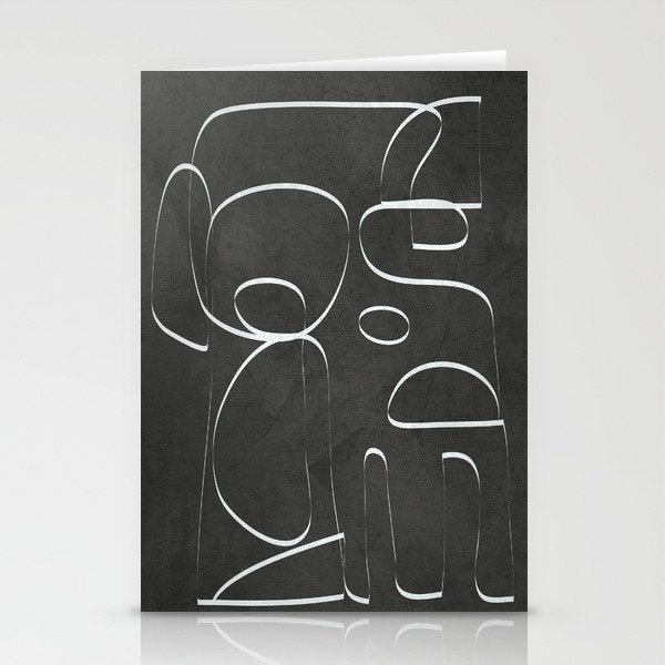 Minimal Abstract Line II Stationery Card Gallery Image 1