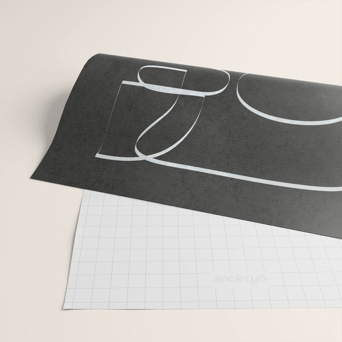 Minimal Abstract Line II Wrapping Paper Gallery Image 2