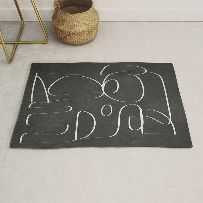 Minimal Abstract Line II Rug Gallery Image 1