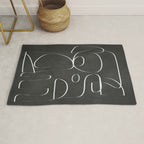 Minimal Abstract Line II Rug Gallery Image 1