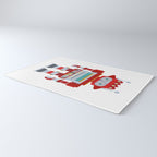 Red Robot Retro Toy Rug Gallery Image 3