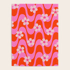 Groovy Pink Flower Power Poster Gallery Image 4