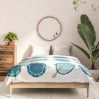 Sunglasses Collection - Turquoise & Navy Palette Comforter Gallery Image 3