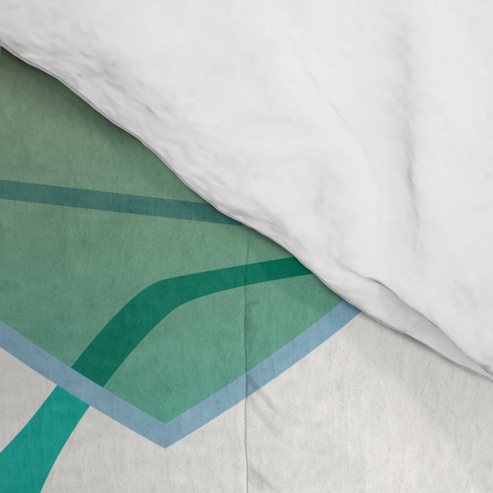 Sunglasses Collection - Turquoise & Navy Palette Comforter Gallery Image 4