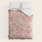 Blush Pink Ditsy Floral Pattern Comforter Gallery Image 6