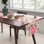 Blush Pink Ditsy Floral Pattern Table Runner Gallery Image 2