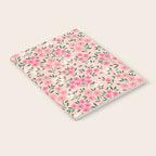 Blush Pink Ditsy Floral Pattern Notebook Gallery Image 2