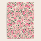 Blush Pink Ditsy Floral Pattern Poster Gallery Image 4