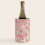 Blush Pink Ditsy Floral Pattern Wine Chiller Gallery Image 2