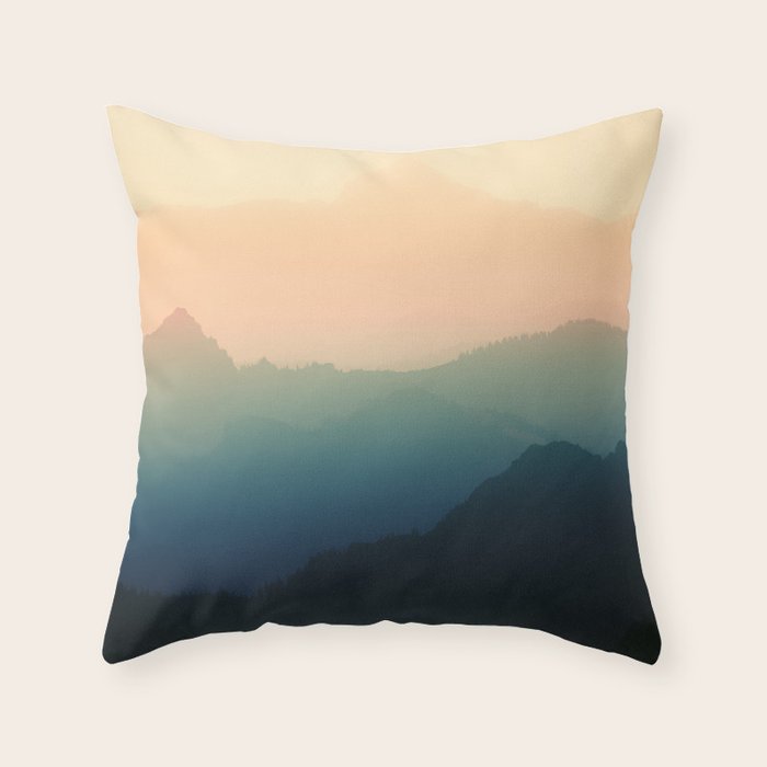 Living On The Edge - Smoky Mountain National Park Throw Pillow Gallery Image 6