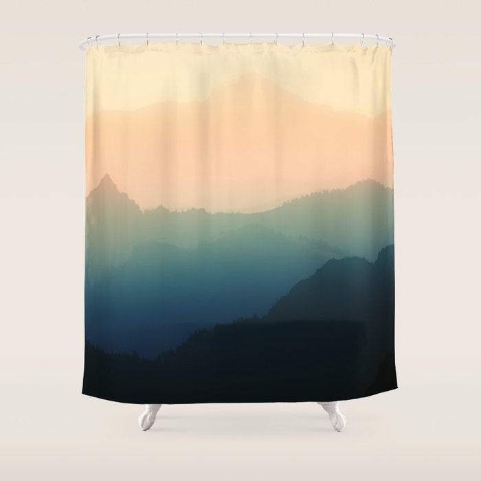 Living On The Edge - Smoky Mountain National Park Shower Curtain Gallery Image 1