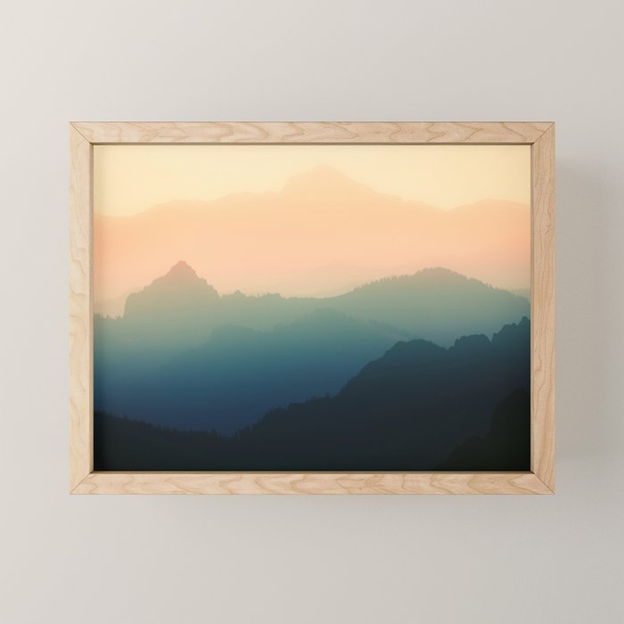 Living On The Edge - Smoky Mountain National Park Mini Art Print Gallery Image 1