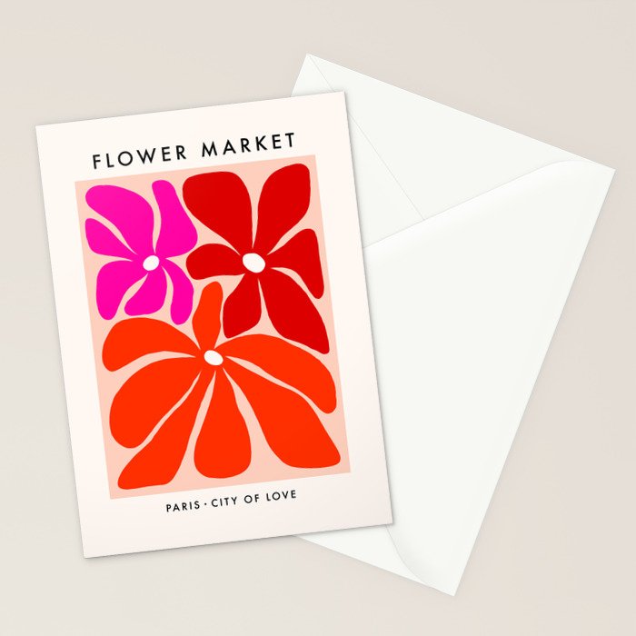 Full Bloom Flower Market  - City of Love Stationery Card Gallery Image 2