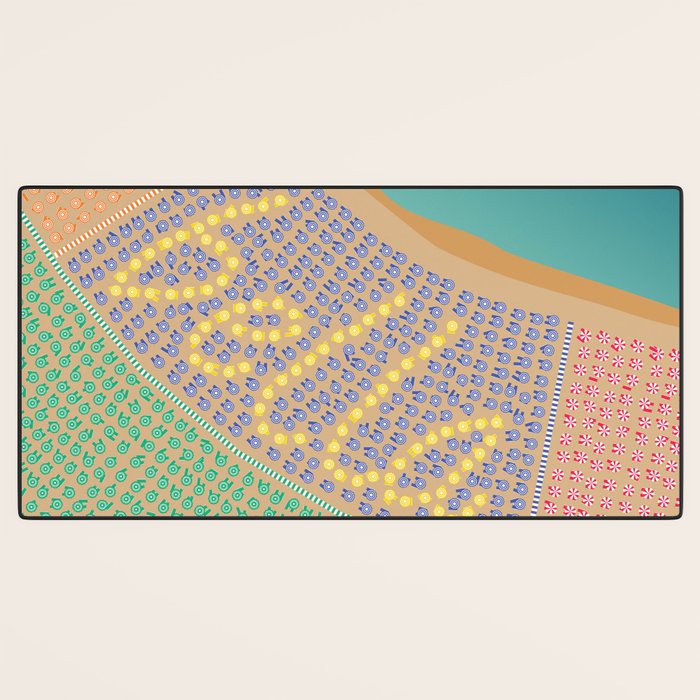 Bella / Beautiful Italy Beach Umbrellas - Aerial Italian Desk Mat Gallery Image 3