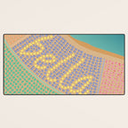 Bella / Beautiful Italy Beach Umbrellas - Aerial Italian Desk Mat Gallery Image 3