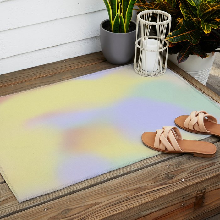 Soft pastel dreams Outdoor Rug Gallery Image 2