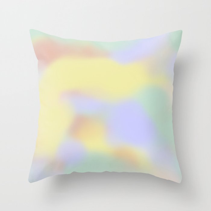 Soft pastel dreams Throw Pillow Gallery Image 1
