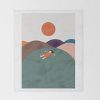 Cat Landscape 111 Throw Blanket Gallery Image 2