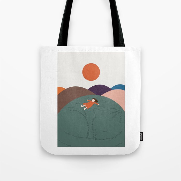 Cat Landscape 111 Tote Bag Gallery Image 1
