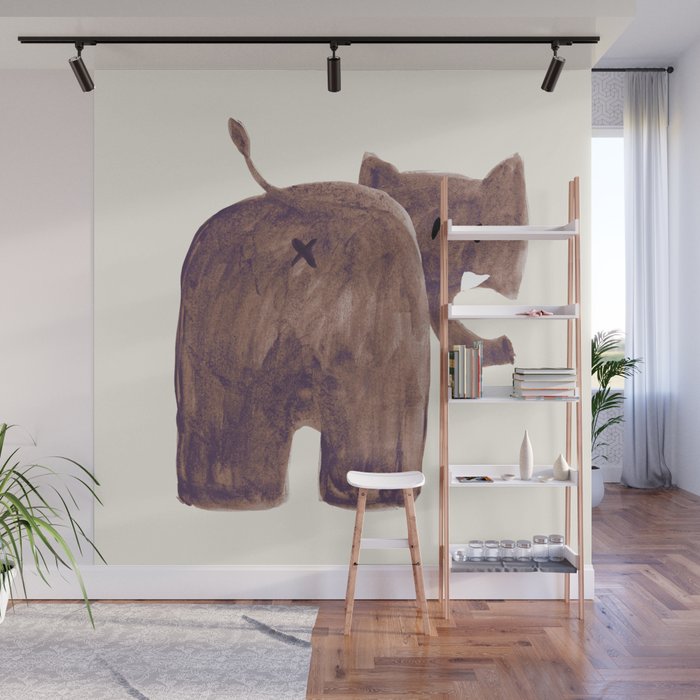 Elephant's butt Wall Mural Gallery Image 1