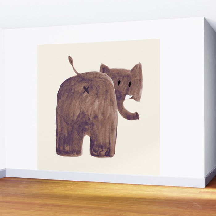 Elephant's butt Wall Mural Gallery Image 2