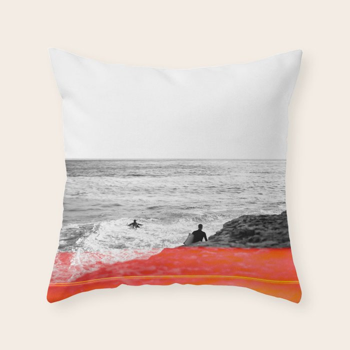 Surf Flare Throw Pillow Gallery Image 6