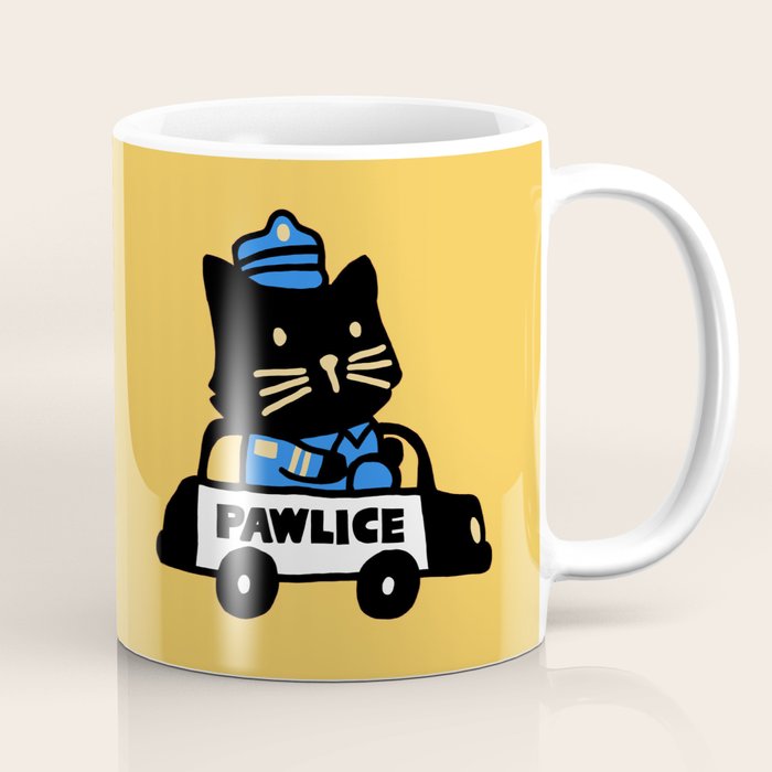 Here comes the cat pawlice Coffee Mug Gallery Image 1