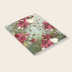 Watercolor botanical green burgundy ivory christmas floral Notebook Gallery Image 2