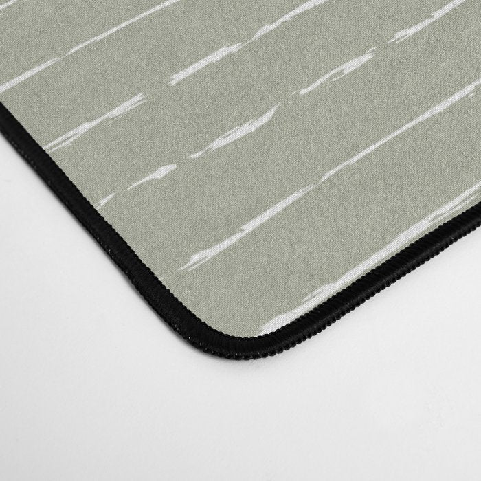 Lines (Linen Sage) Desk Mat Gallery Image 4