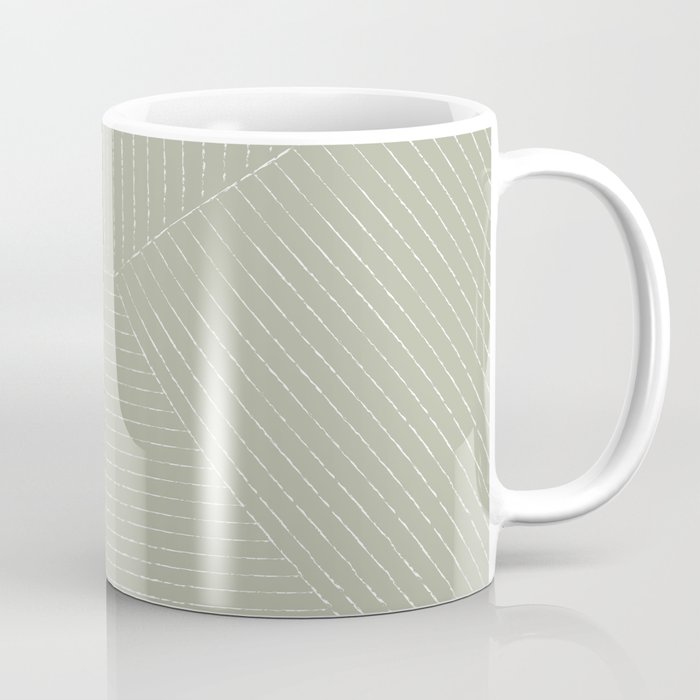 Lines (Linen Sage) Coffee Mug Gallery Image 1