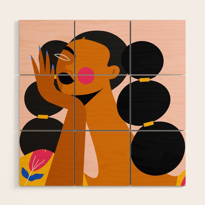 Bubble Braids Wood Wall Art Gallery Image 1