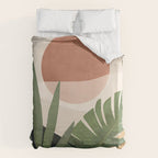 Abstract Art Tropical Leaves 45 Duvet Cover Gallery Image 6