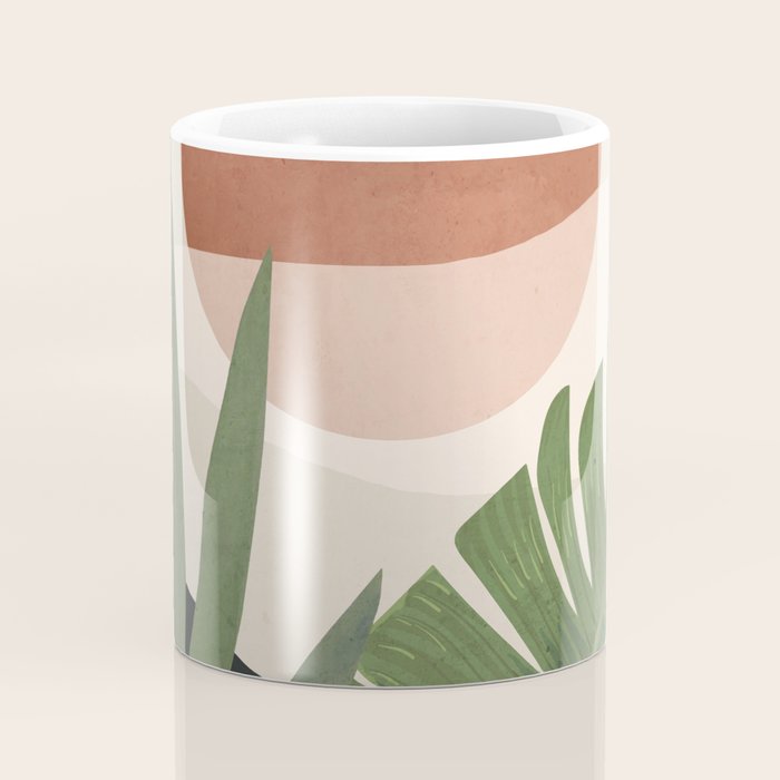 Abstract Art Tropical Leaves 45 Coffee Mug Gallery Image 4