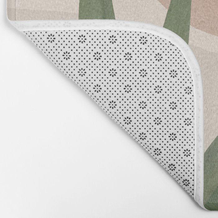 Abstract Art Tropical Leaves 45 Bath Mat Gallery Image 2