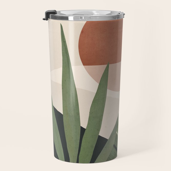 Abstract Art Tropical Leaves 45 Travel Mug Gallery Image 3