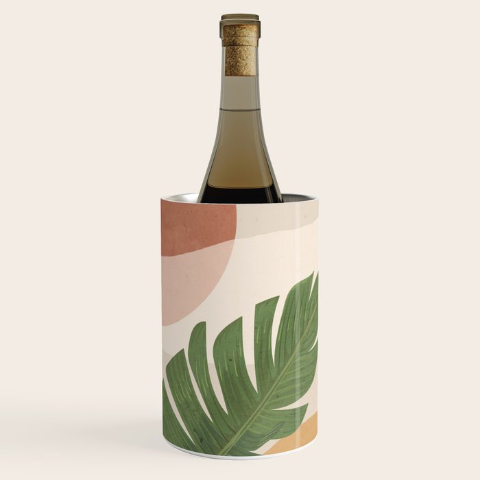 Abstract Art Tropical Leaves 45 Wine Chiller Gallery Image 3