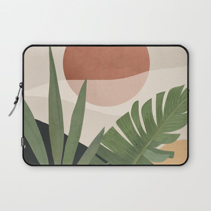 Abstract Art Tropical Leaves 45 Laptop Sleeve Gallery Image 1