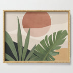 Abstract Art Tropical Leaves 45 Serving Tray Gallery Image 1