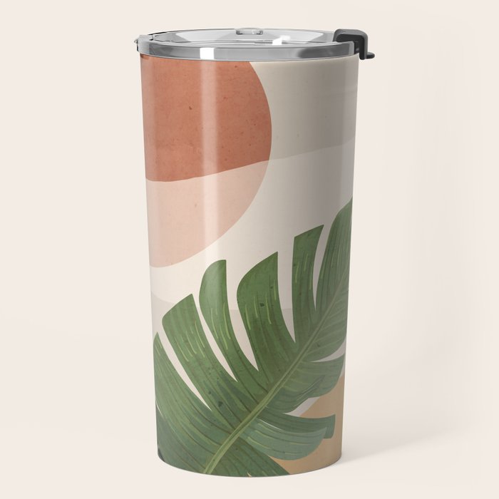 Abstract Art Tropical Leaves 45 Travel Mug Gallery Image 2