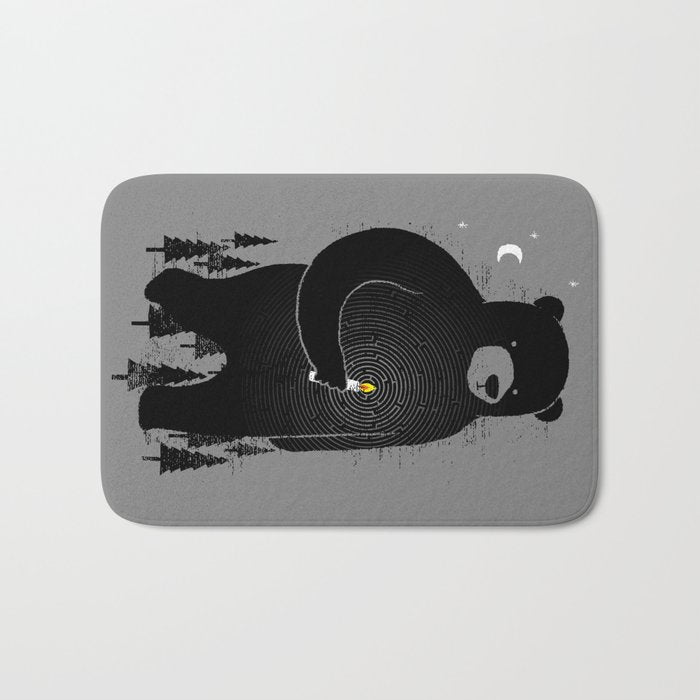 Lost in the wood Bath Mat Gallery Image 1