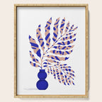 Foliage Blue Serving Tray Gallery Image 1