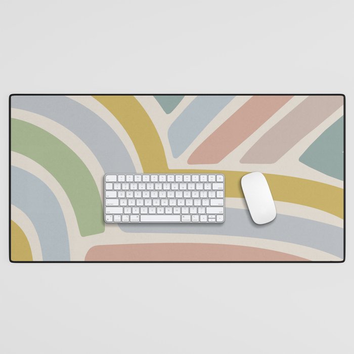 Abstract Stripes V Desk Mat Gallery Image 1