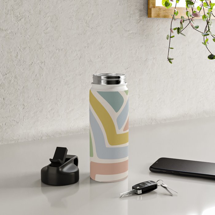 Abstract Stripes V Water Bottle Gallery Image 4