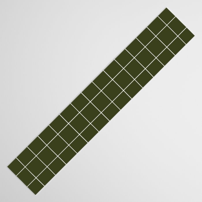 Grid (Olive Green) Table Runner Gallery Image 3