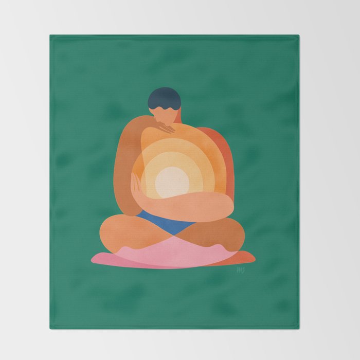 Rebirth of the sun Throw Blanket Gallery Image 2