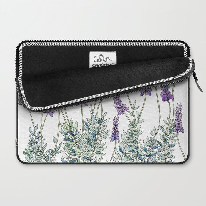 Lavender, Illustration Laptop Sleeve Gallery Image 2