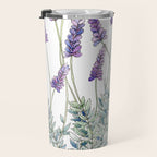Lavender, Illustration Travel Mug Gallery Image 3