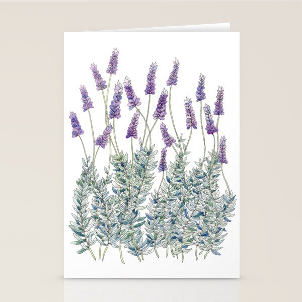Lavender, Illustration Stationery Card Gallery Image 2