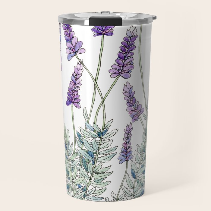 Lavender, Illustration Travel Mug Gallery Image 1